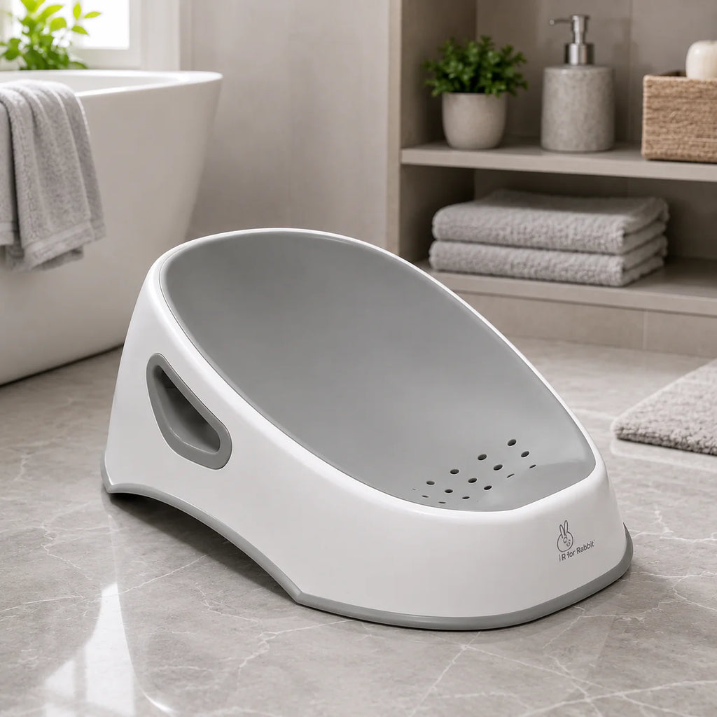 Premium Grey Baby Bath Support Seat