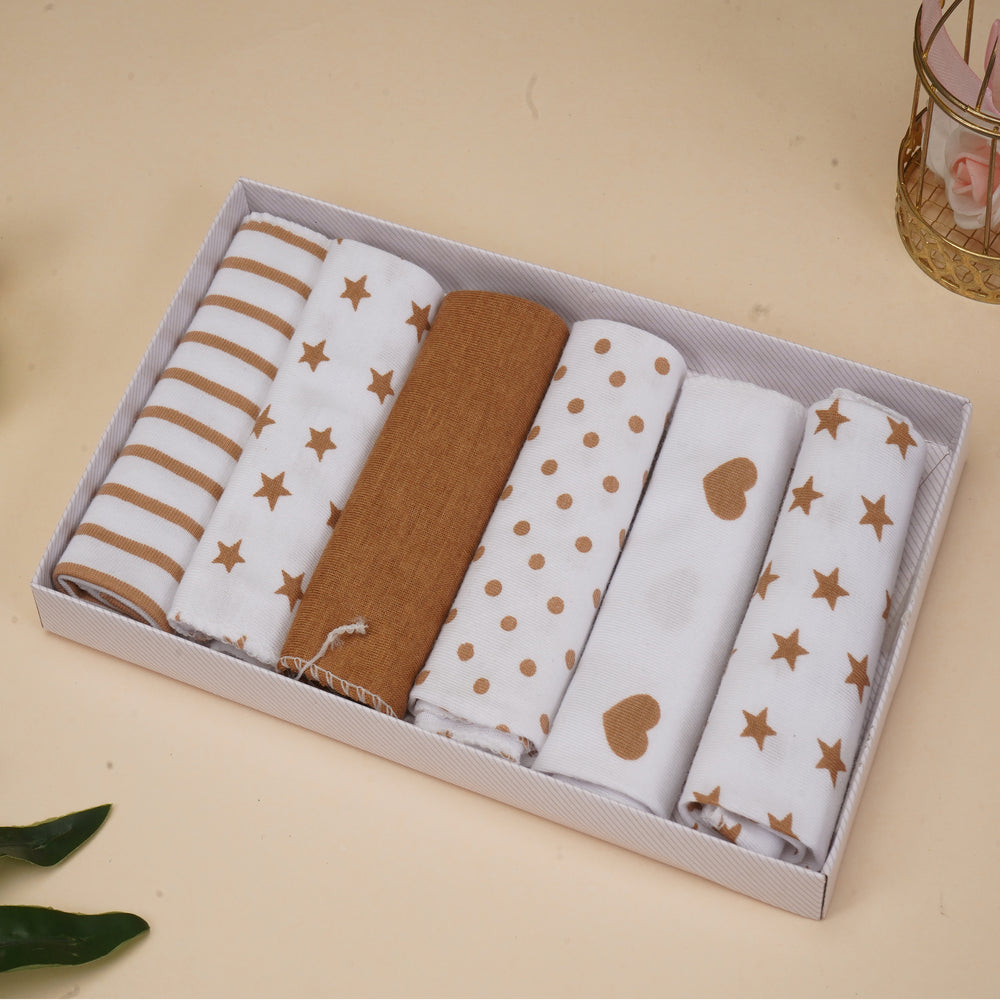 6 PIECES BABY FACETOWELS