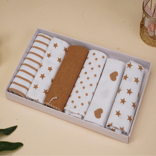 6 PIECES BABY FACETOWELS