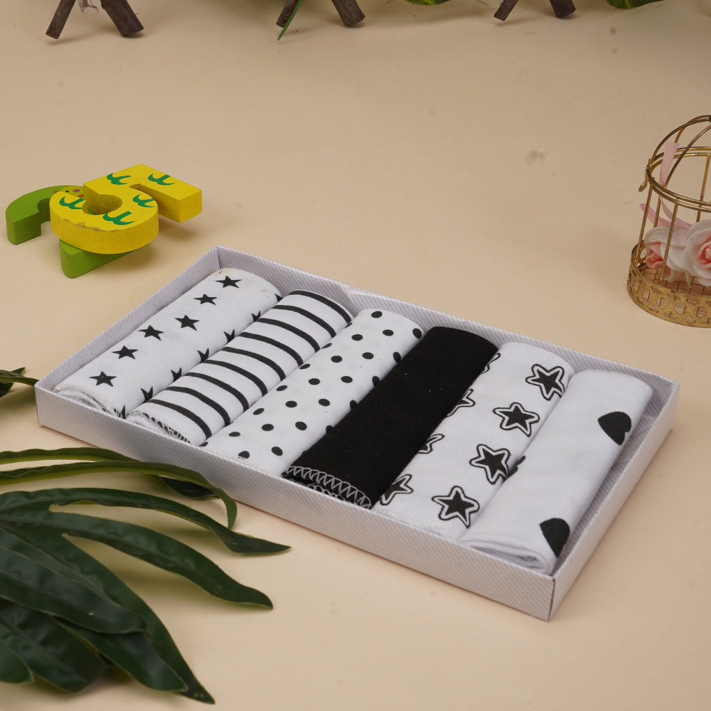 6 PIECES BABY FACETOWELS