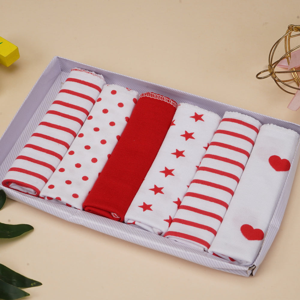 6 PIECES BABY FACETOWELS