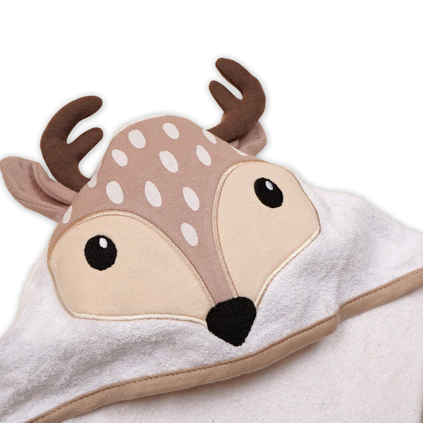 Character Hooded Bath Towel - Lion - Brown