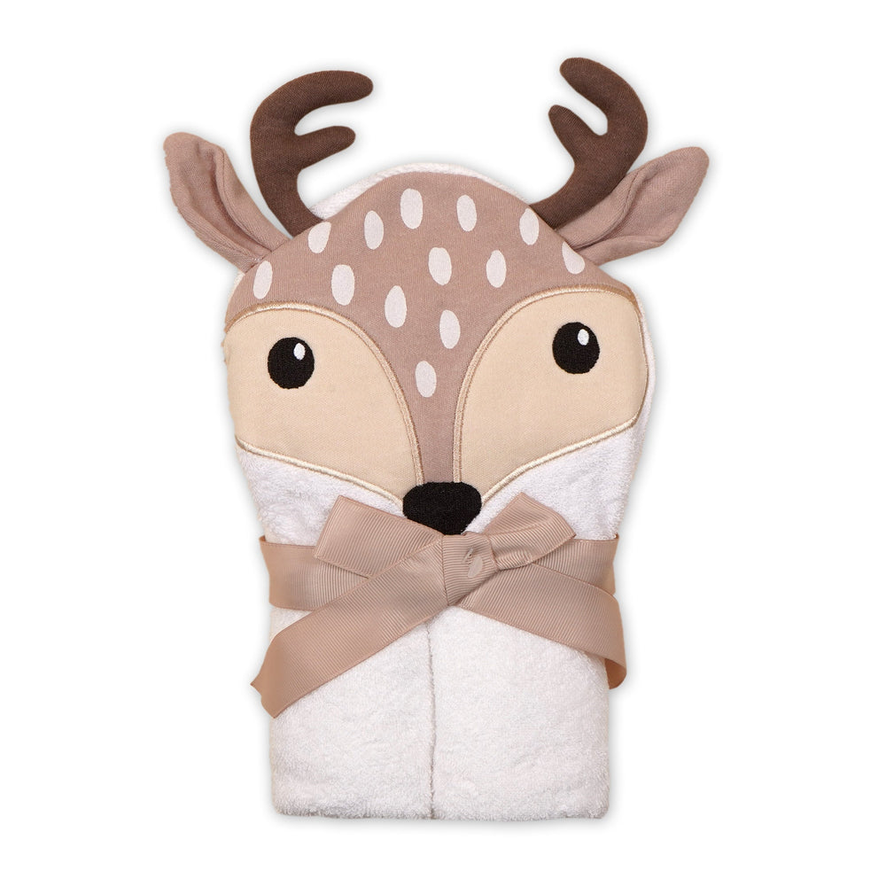 Character Hooded Bath Towel - Lion - Brown