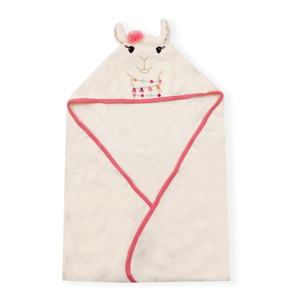 Character Hooded Bath Towel - Camel - Cream