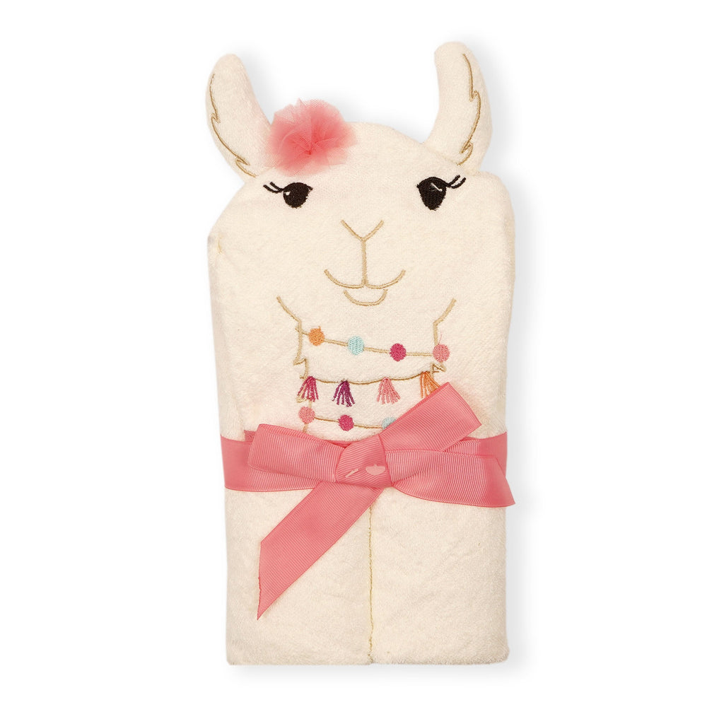 Character Hooded Bath Towel - Camel - Cream