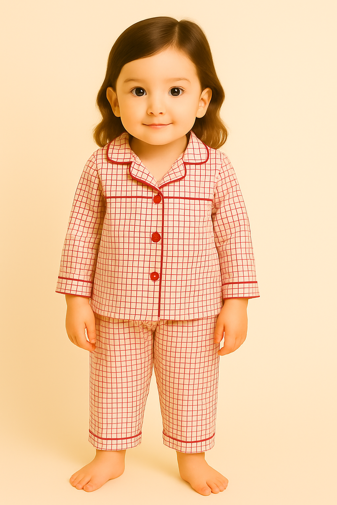 Kids Cotton Night Suit Pajama Set – Soft & Comfortable Sleepwear