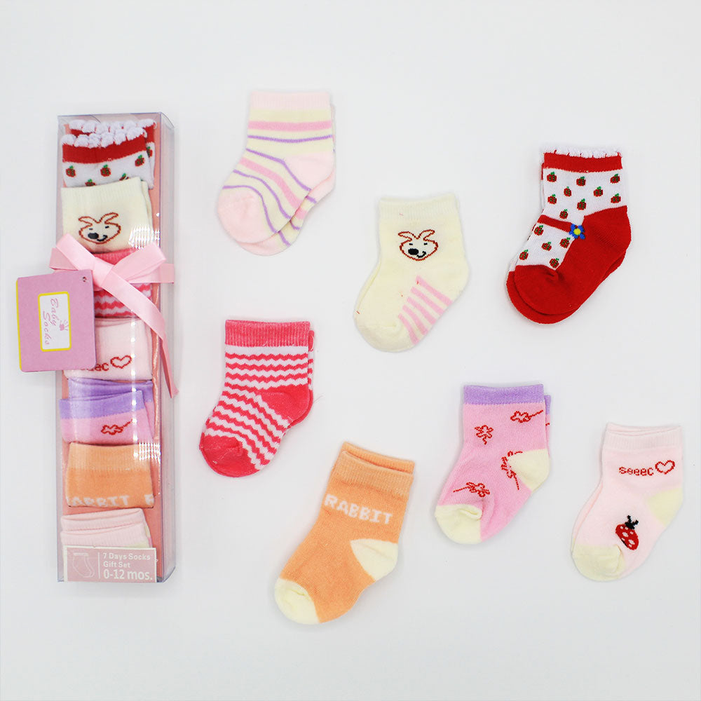 Pack Of 7 Baby Socks Set
