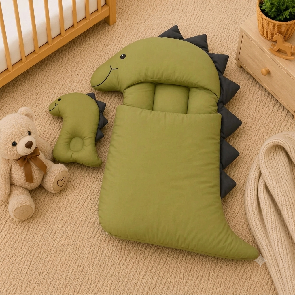 KIDZO BABY CARRY NEST COTTON STUFF DINOSAUR CHARACTER