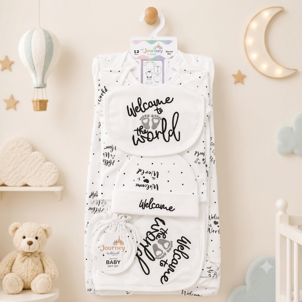 Journey Baby 12 Pcs Starter Set – Welcome to the World |