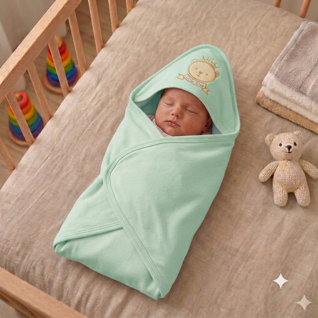 Premium Baby Wrapping Sheet – Soft, Cozy & Gentle Swaddle Blanket