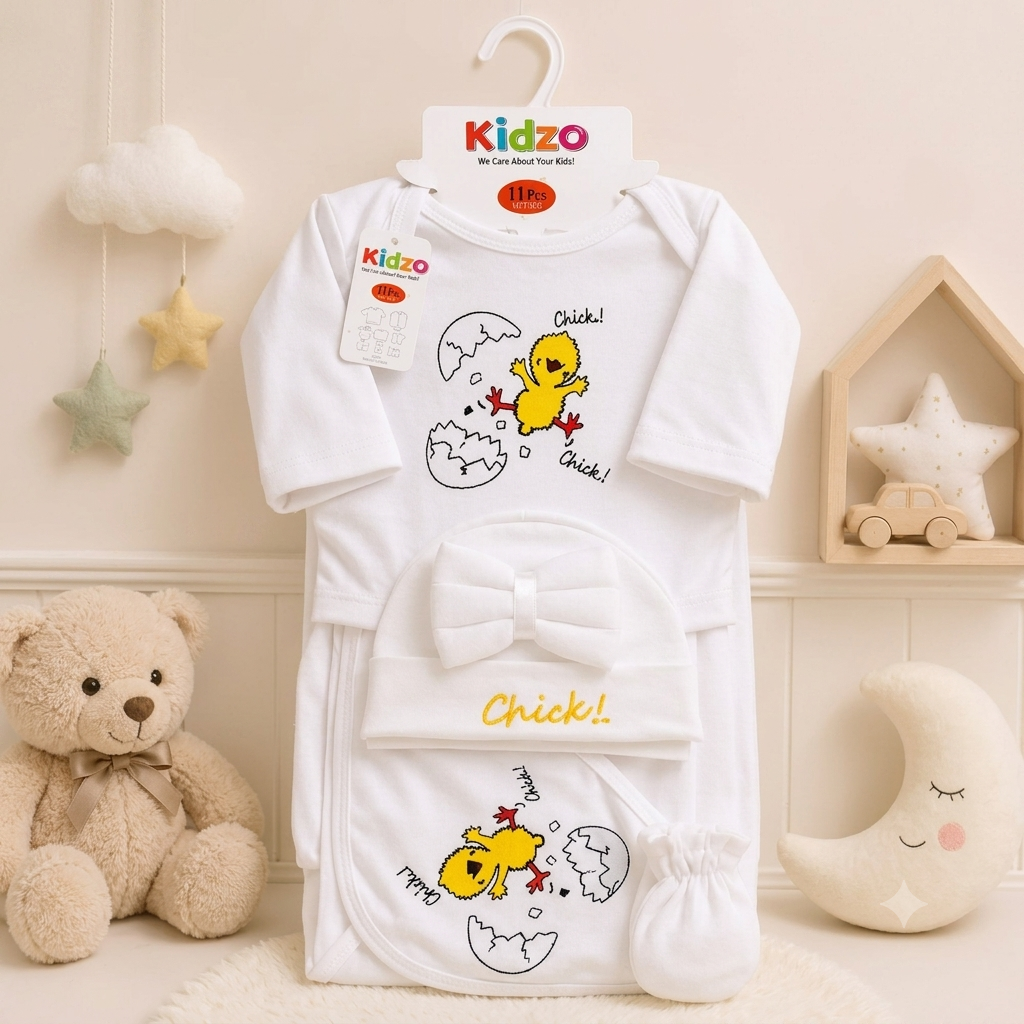 KIDZO 11 PCS STARTER SET SOFT COTTON STUFF