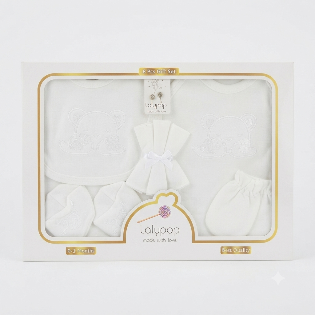 LALypop 8-Piece Premium Baby Gift Set