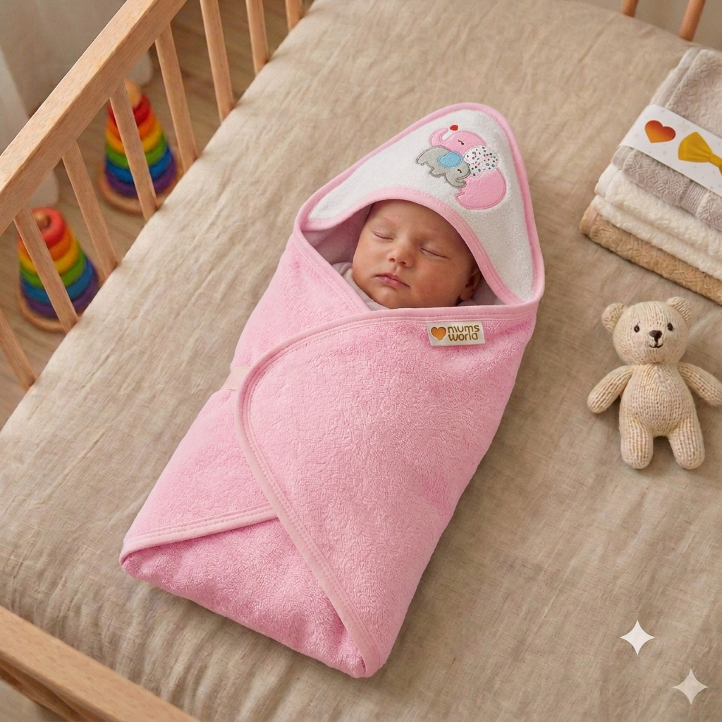 Premium Soft Baby Hooded Bath Towel | Extra-Absorbent & Gentle
