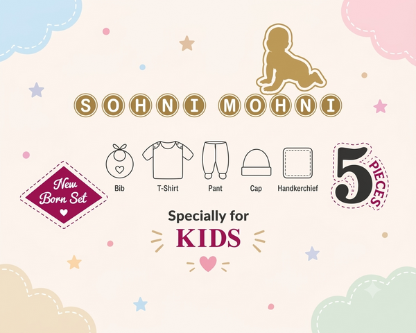 SOHNI MOHNI 5 PCS STARTER SET SOFT COTTON STUFF