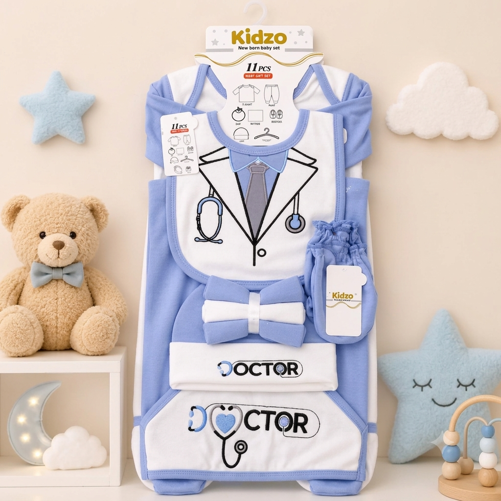 KIDZO 11 PCS STARTER SET SOFT COTTON STUFF