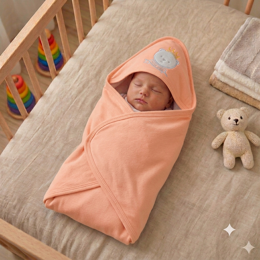 Premium Baby Wrapping Sheet – Soft, Cozy & Gentle Swaddle Blanket