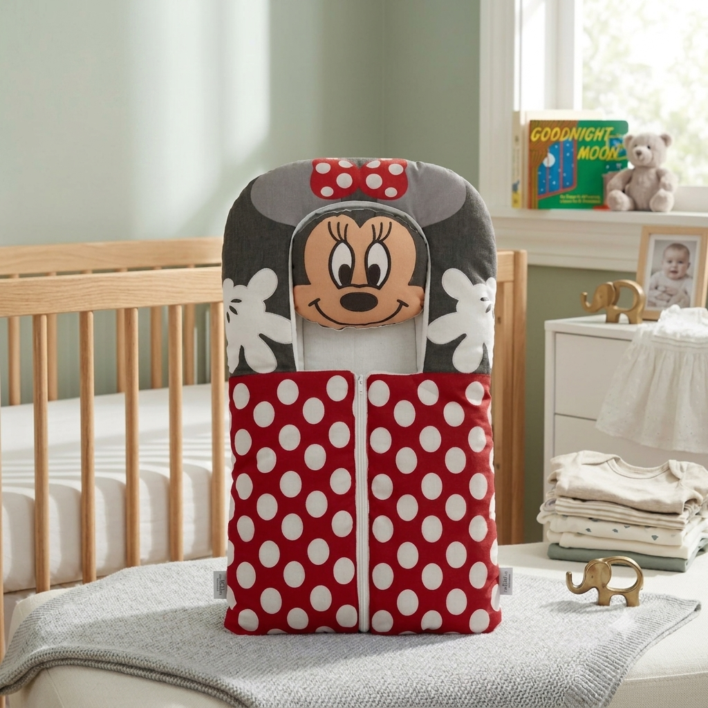 KIDZO BABY CARRY NEST COTTON STUFF MICKEY MOUSE CHARACTER