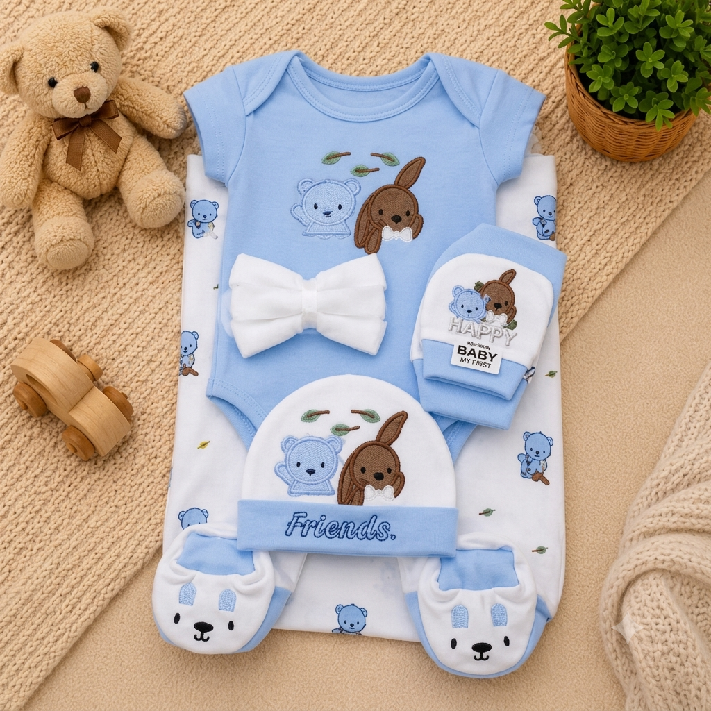 11 PCS BABY STARTER SET SOFT COTTON STUFF PREMIUM QUALITY