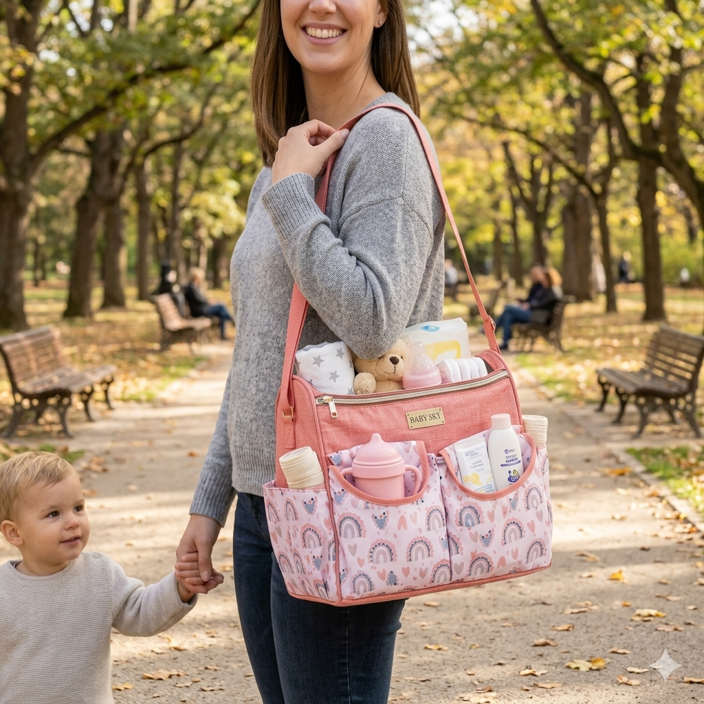 Baby Diaper Bag Pink
