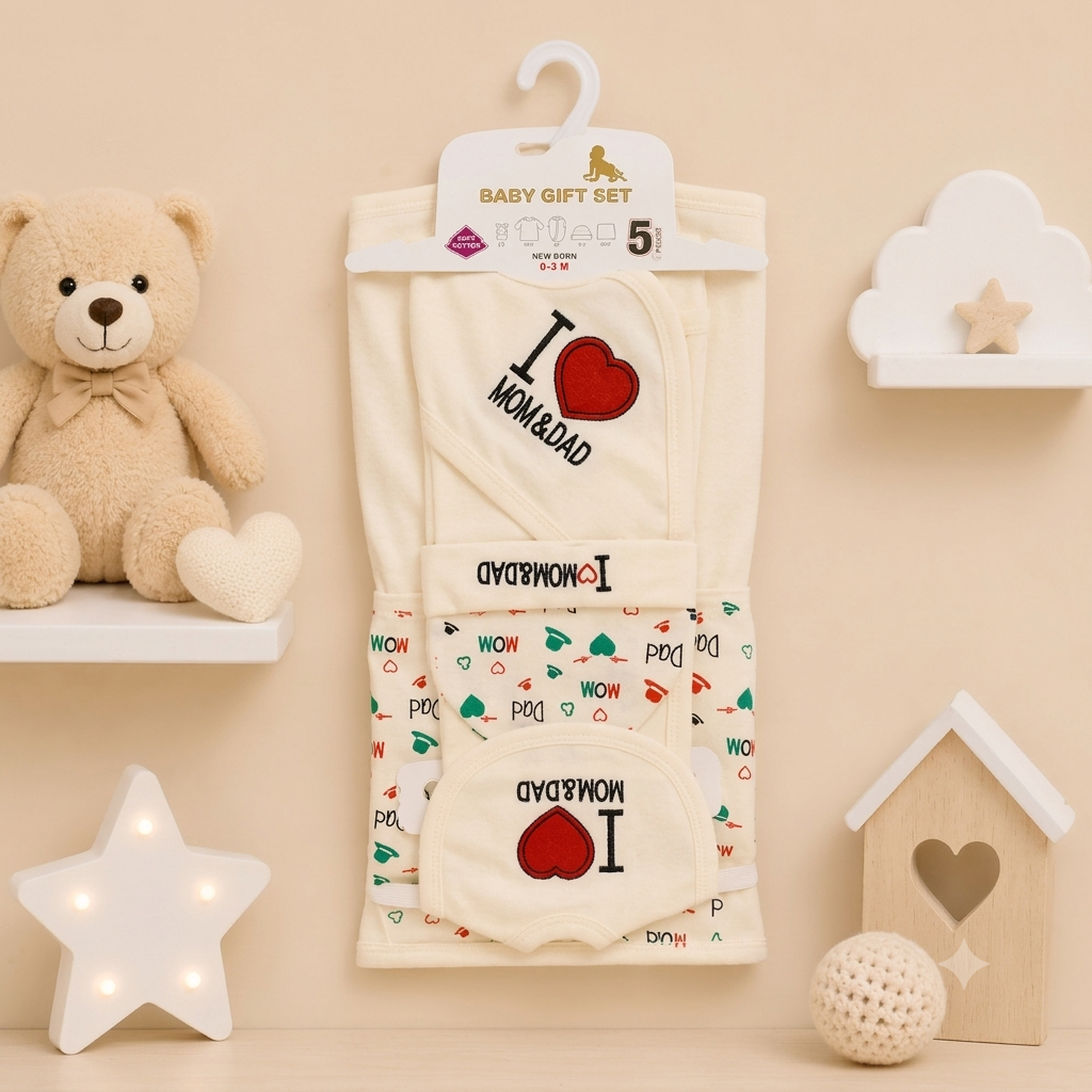 SOHNI MOHNI 5 PCS STARTER SET SOFT COTTON STUFF