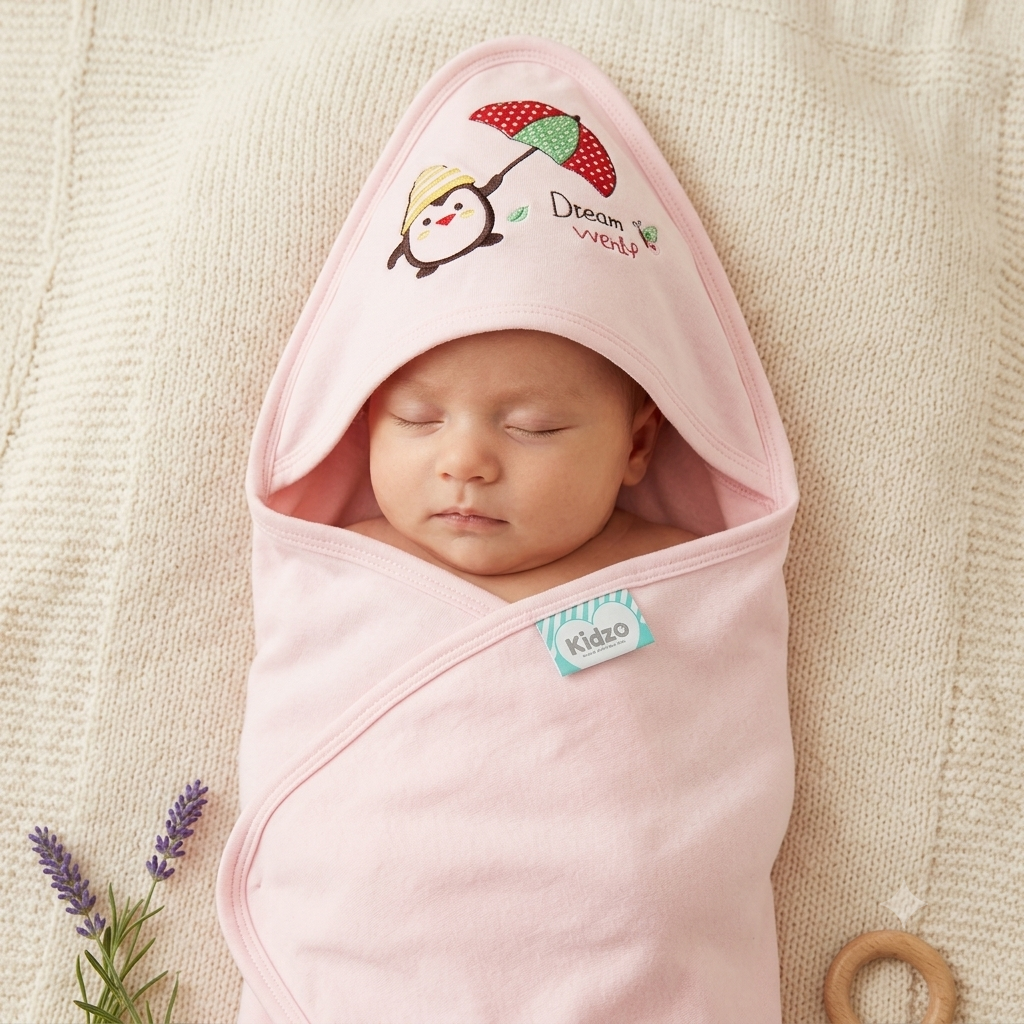 Premium Soft Baby Wrapping Sheet – Cozy Newborn Swaddle
