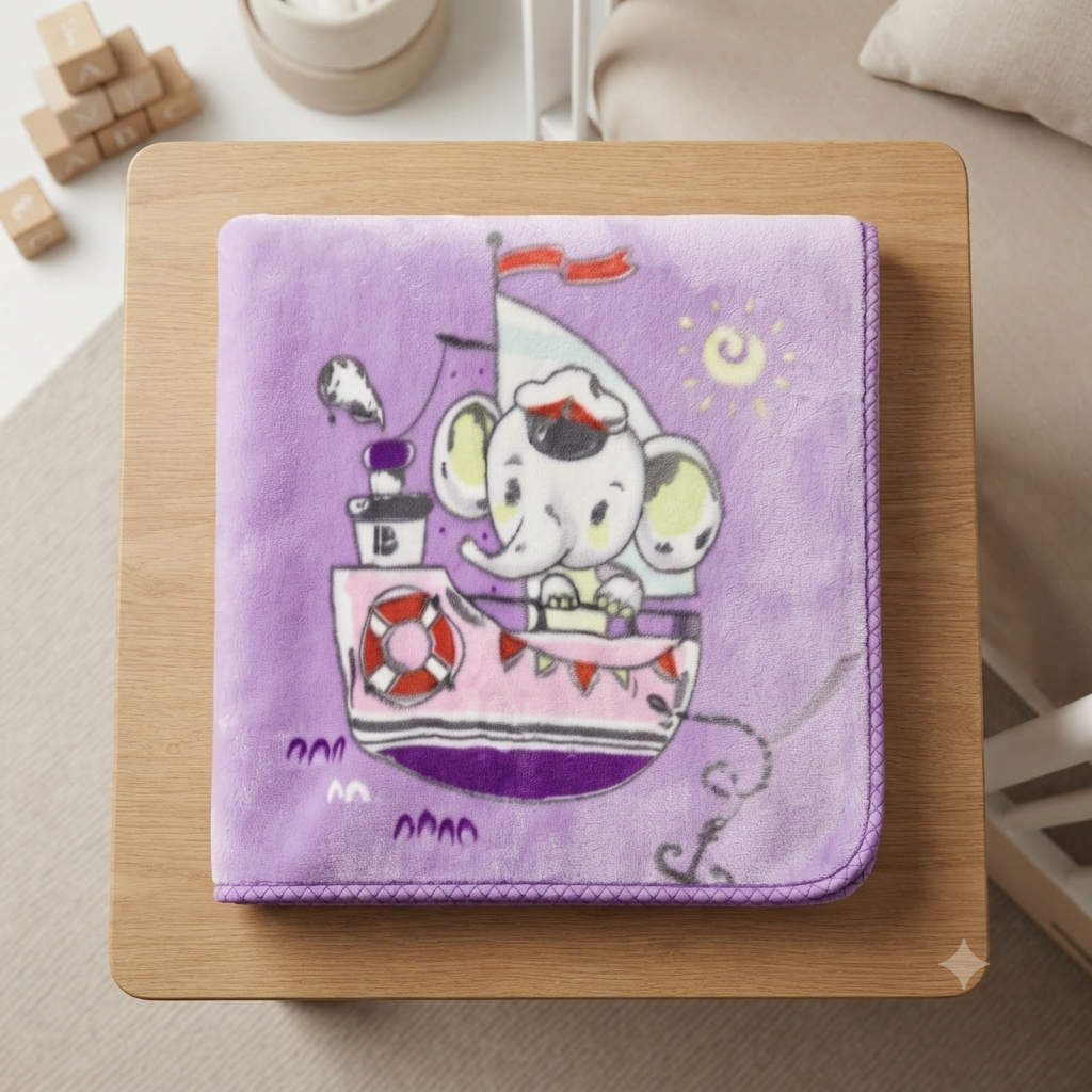 Magical Elephant Adventure Baby Blanket