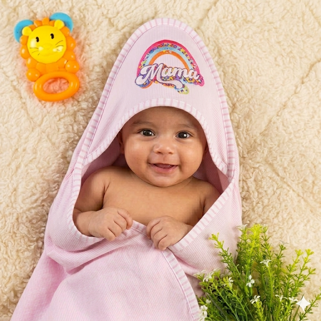 Baby Wrapping Sheet Blue Pink Rambo