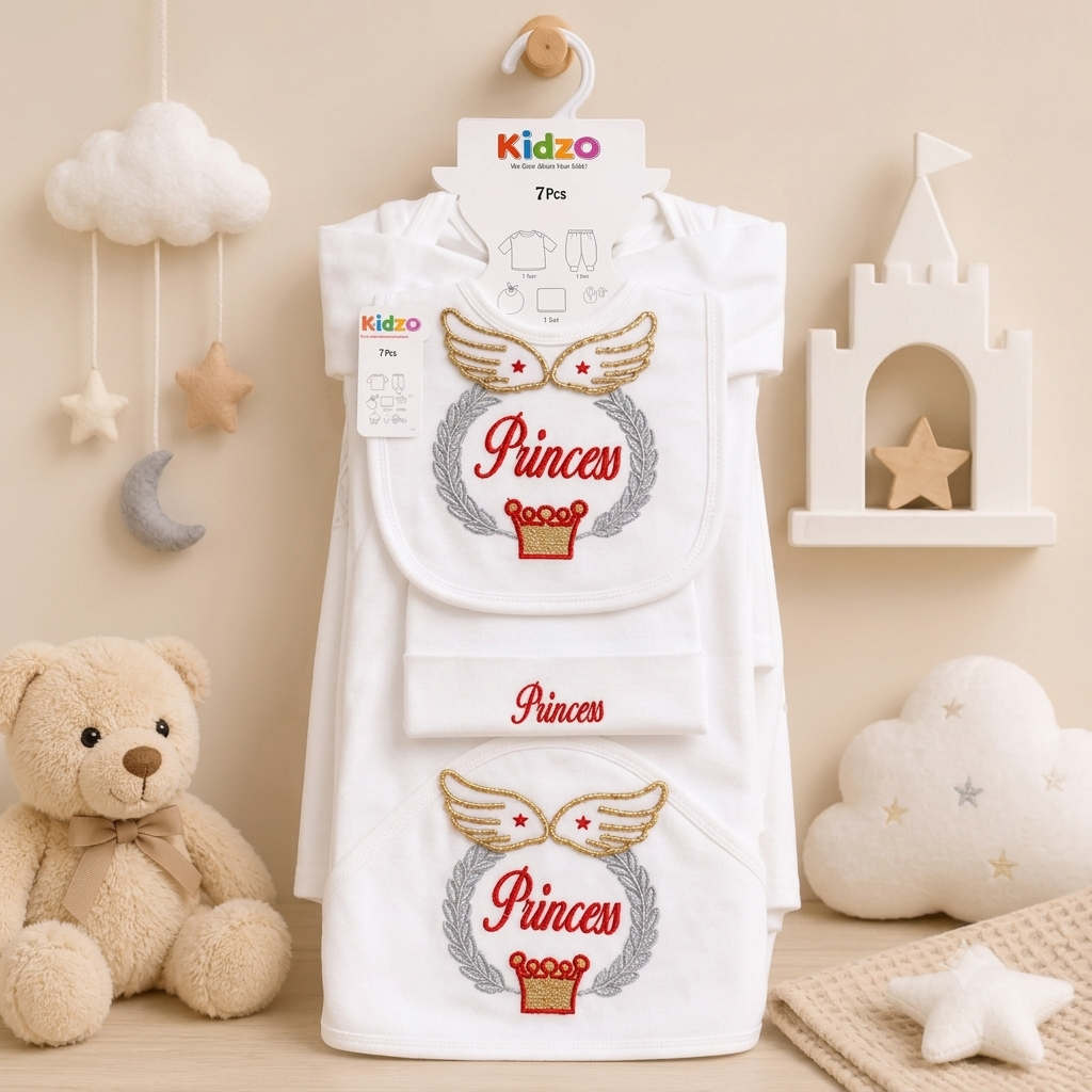 KIDZO 7 PCS STARTER SET SOFT COTTON STUFF
