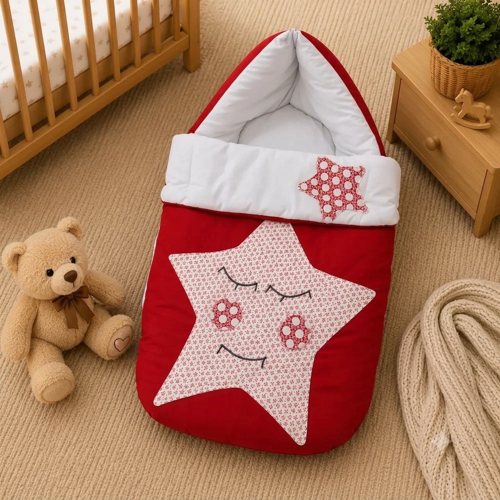 BABY CARRY NEST STAR DESIGN COTTON STUFF