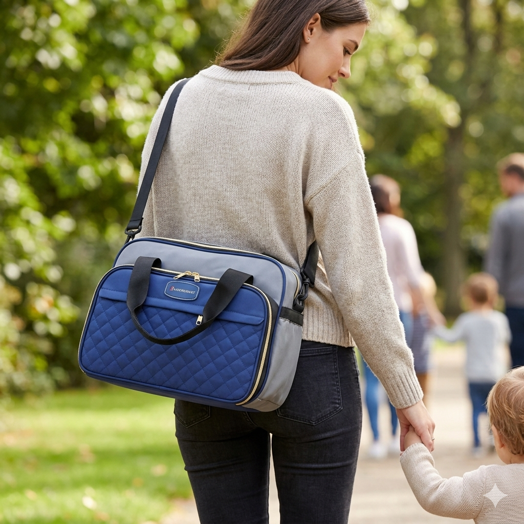 Baby Diaper Bag Blue Sunshine