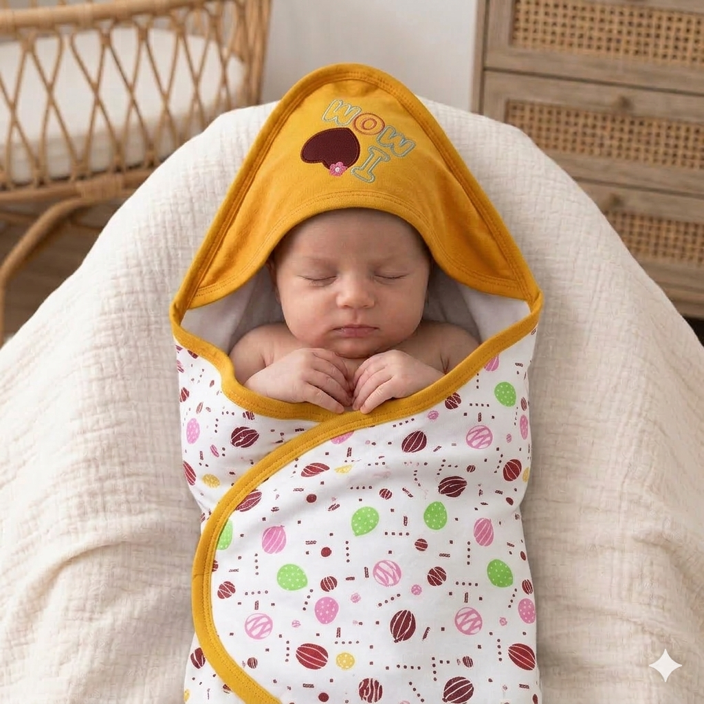 Premium Soft Baby Wrapping Sheet – Cozy Newborn Swaddle
