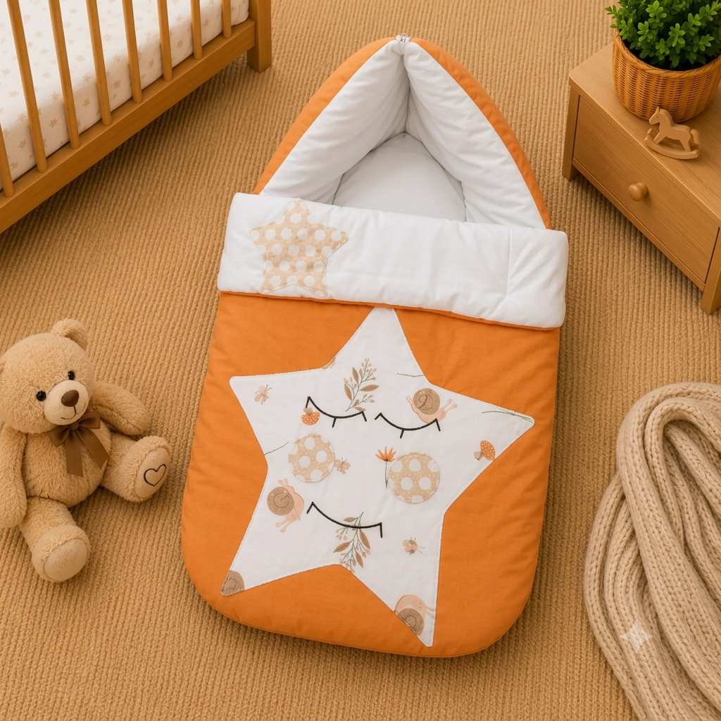 BABY CARRY NEST STAR DESIGN COTTON STUFF