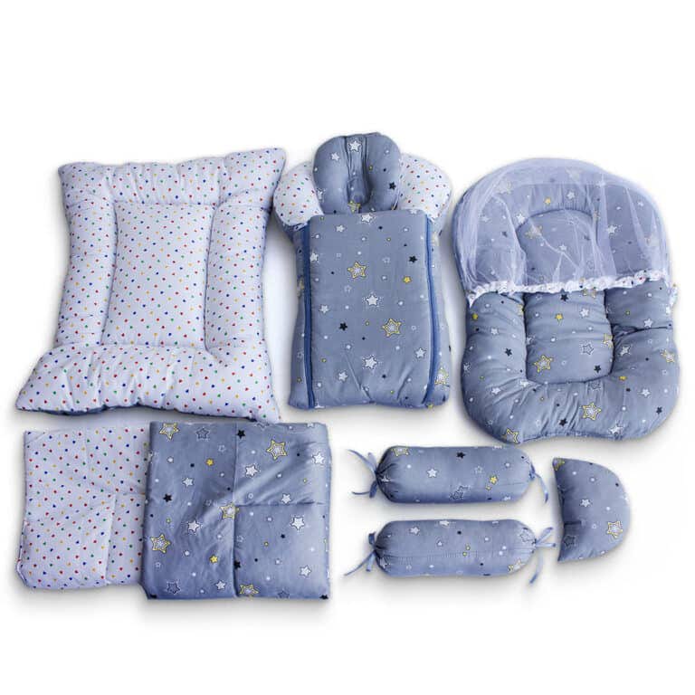 8 Pieces Baby Bed Set Cotton