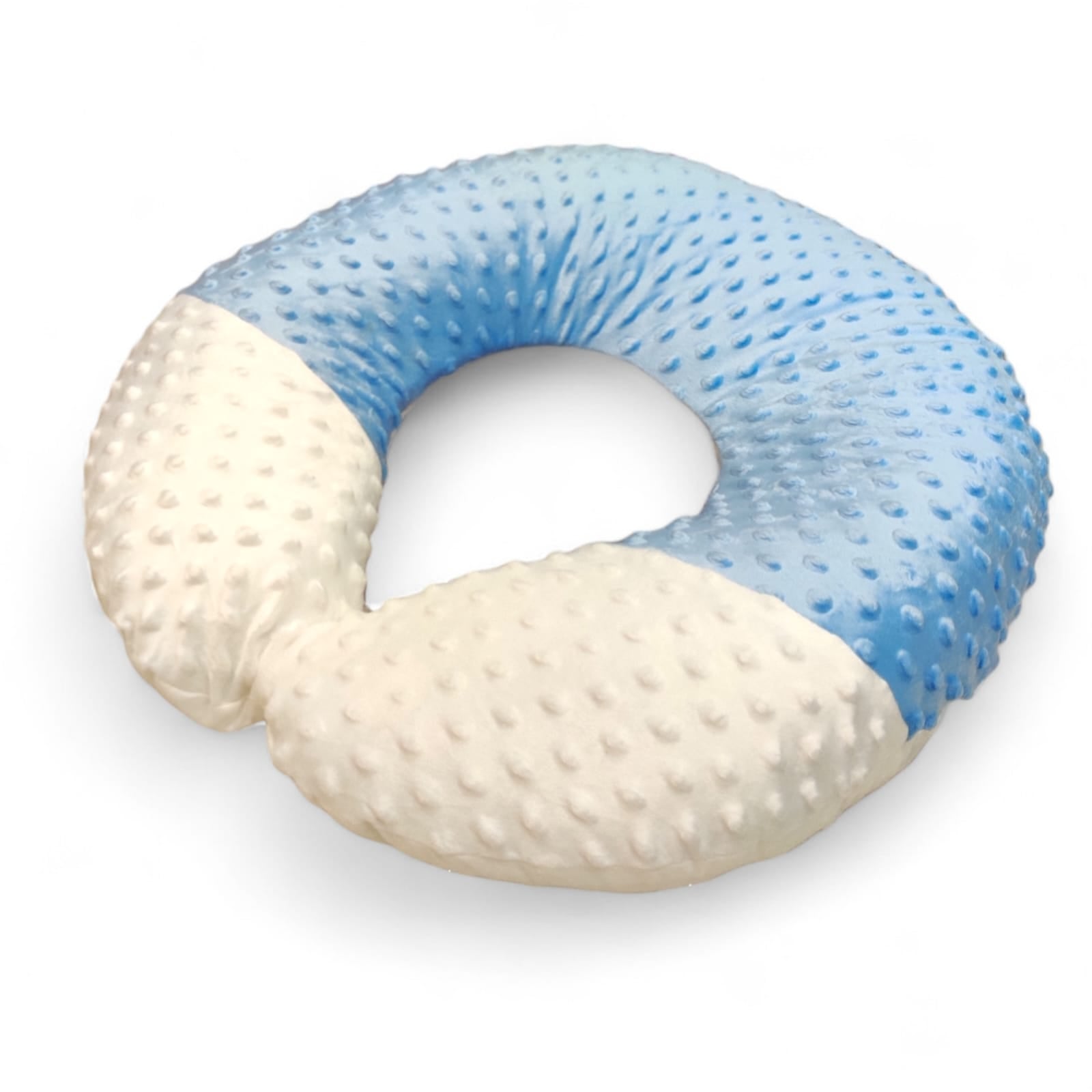 Baby Feeding Pillow Blue  Velvet Stuff