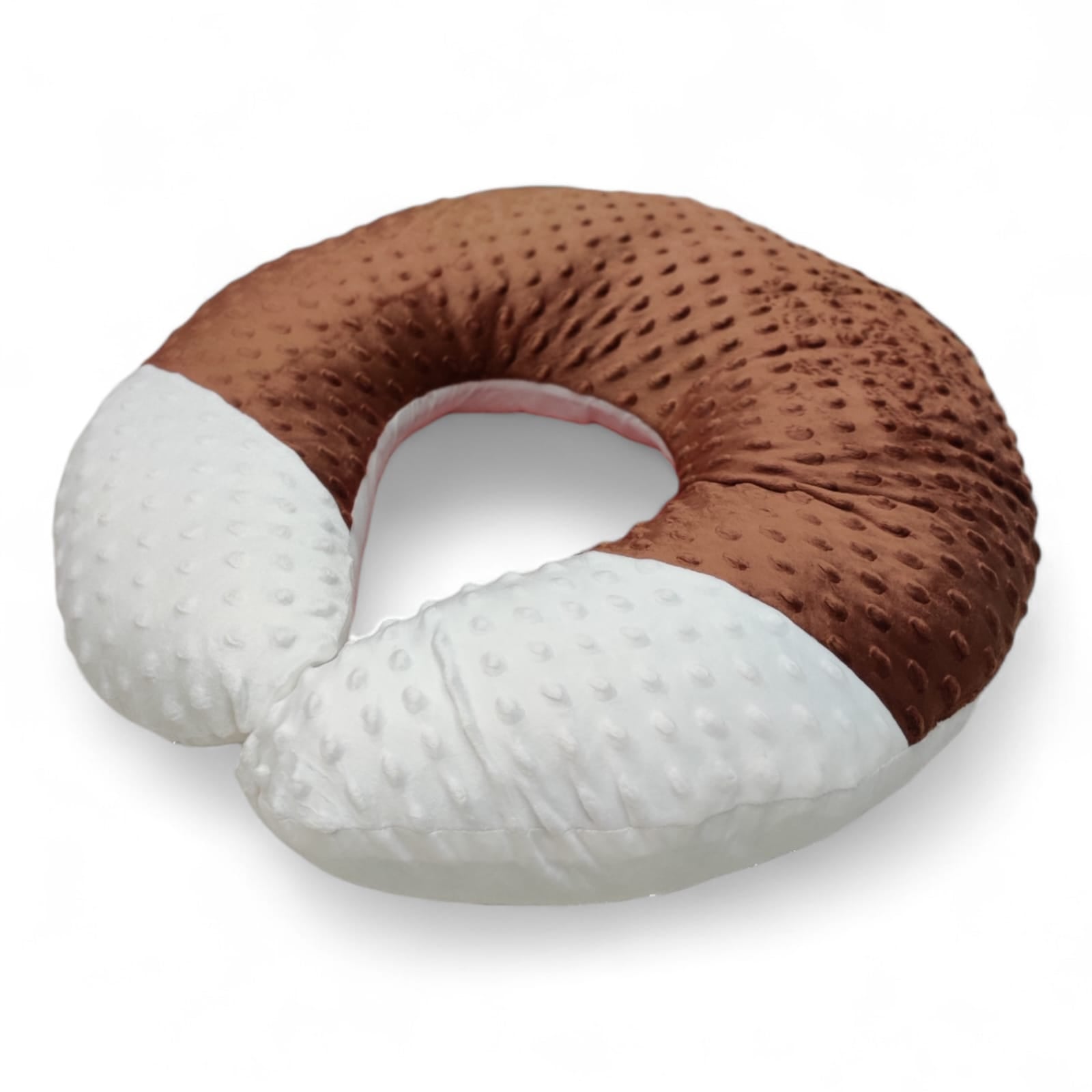 Baby Feeding Pillow Brown  Velvet Stuff