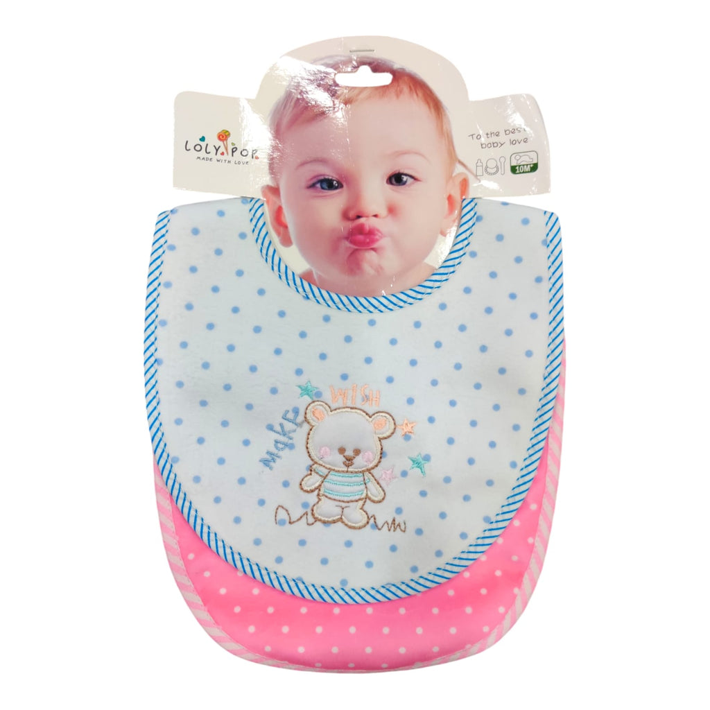 Pack of Two Baby Bib Set