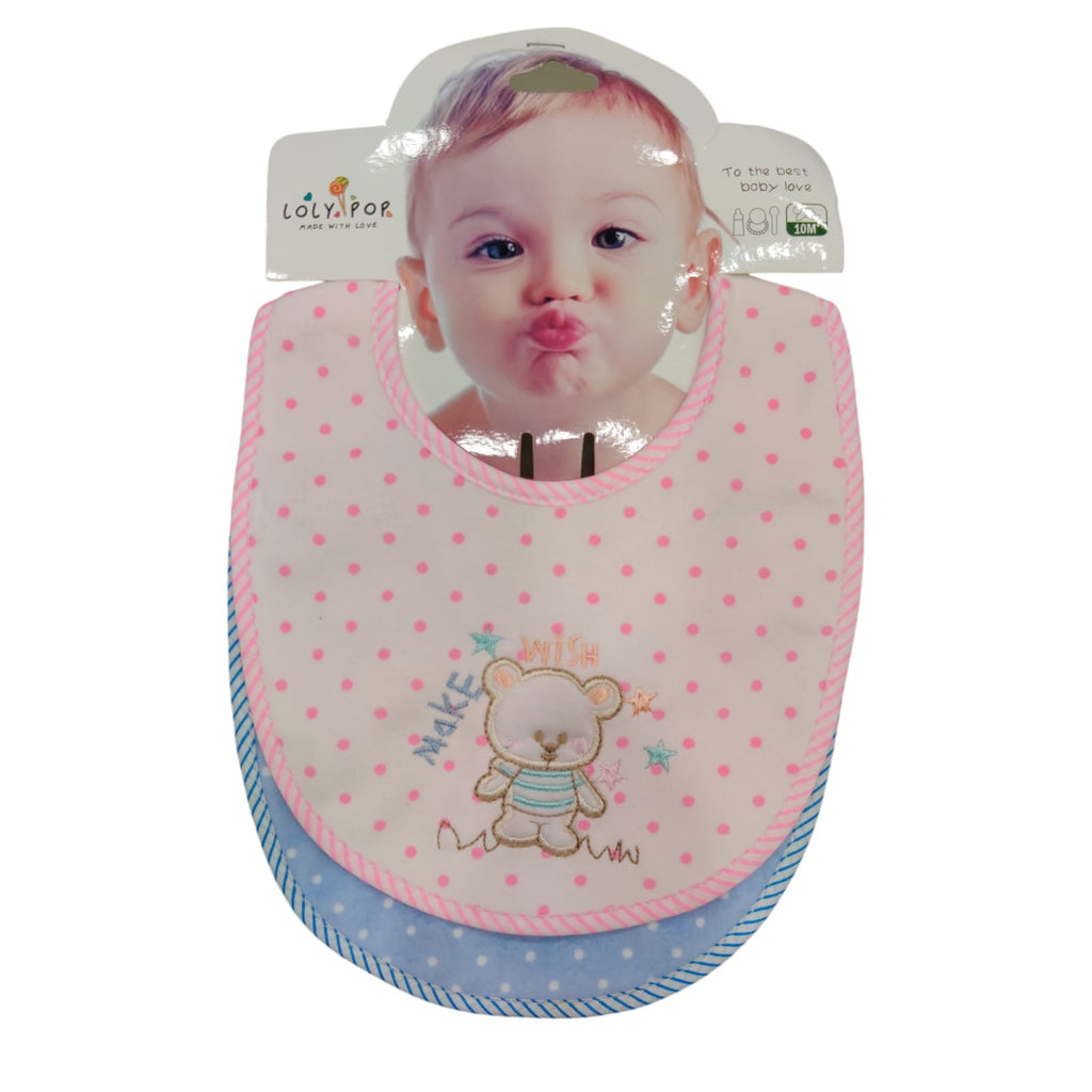 Pack of Two Baby Bib Set