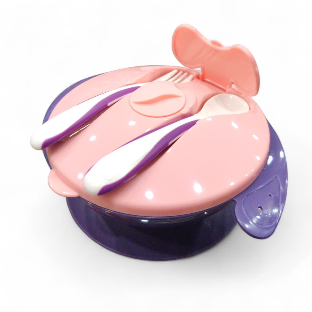 Mumlove Suction Bowl Set With Fork & Spoon