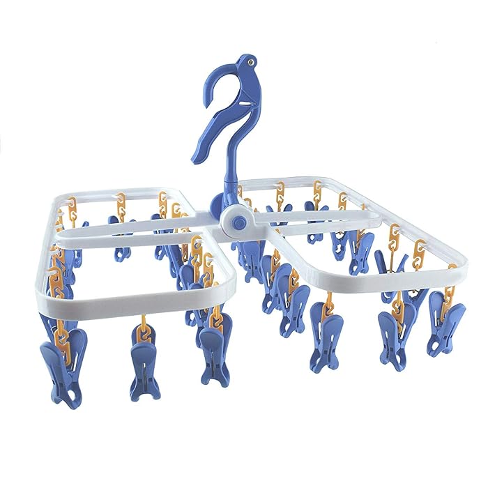 28 Clips Baby Cloth Hanger Square Shape