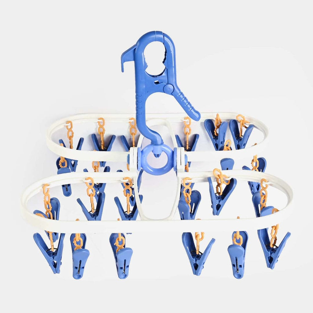 24 Clips Baby Clothes Hanger Double Sided
