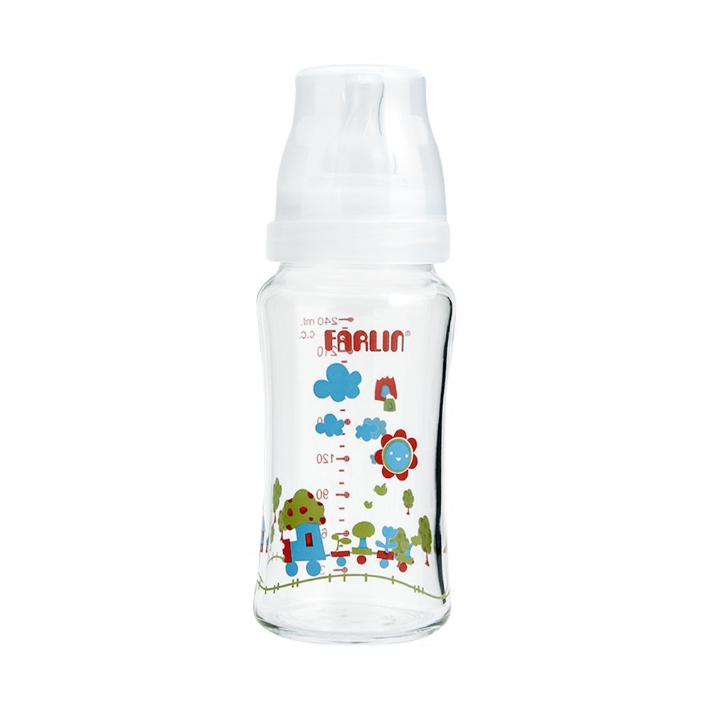 Farlin Wide Neck Glass Feeding Bottle 240 Ml