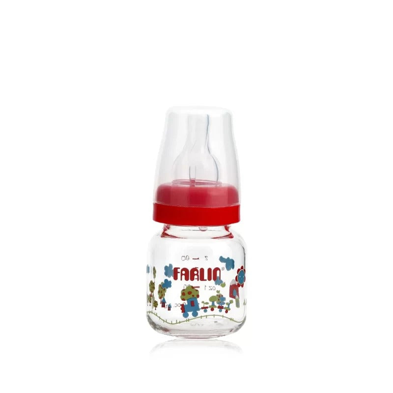 Farlin Glass Feeding Bottle 2 Oz 60ml