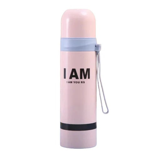 Stylish Vacuum Insulated Thermos Bottle – 500ml Leak-Proof Stainless Steel Flask