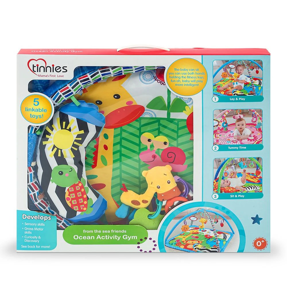 UNISEX BABY PLAY MAT – ACTIVITY MAT WITH TOYS (0–12 MONTHS)