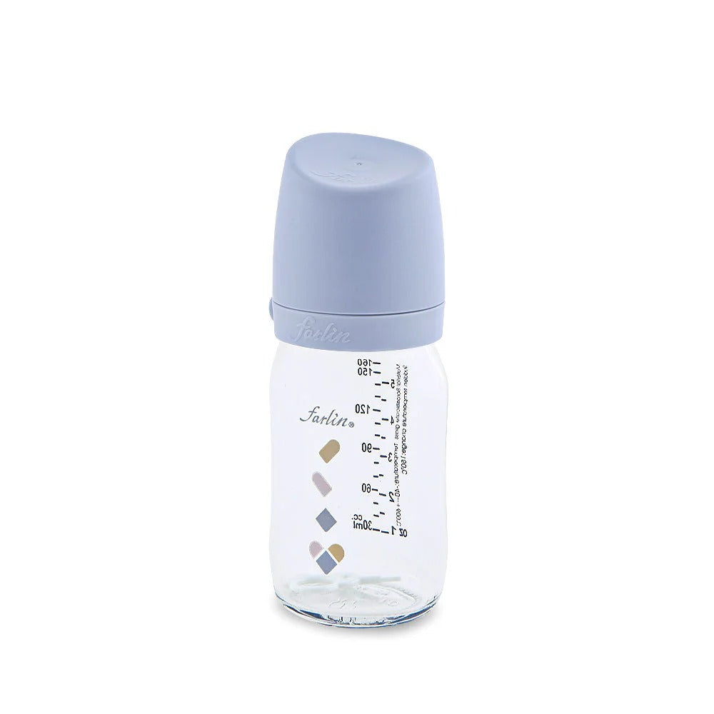 WIDE NECK GLASS FEEDER 160ML - BLUE AB-32009
