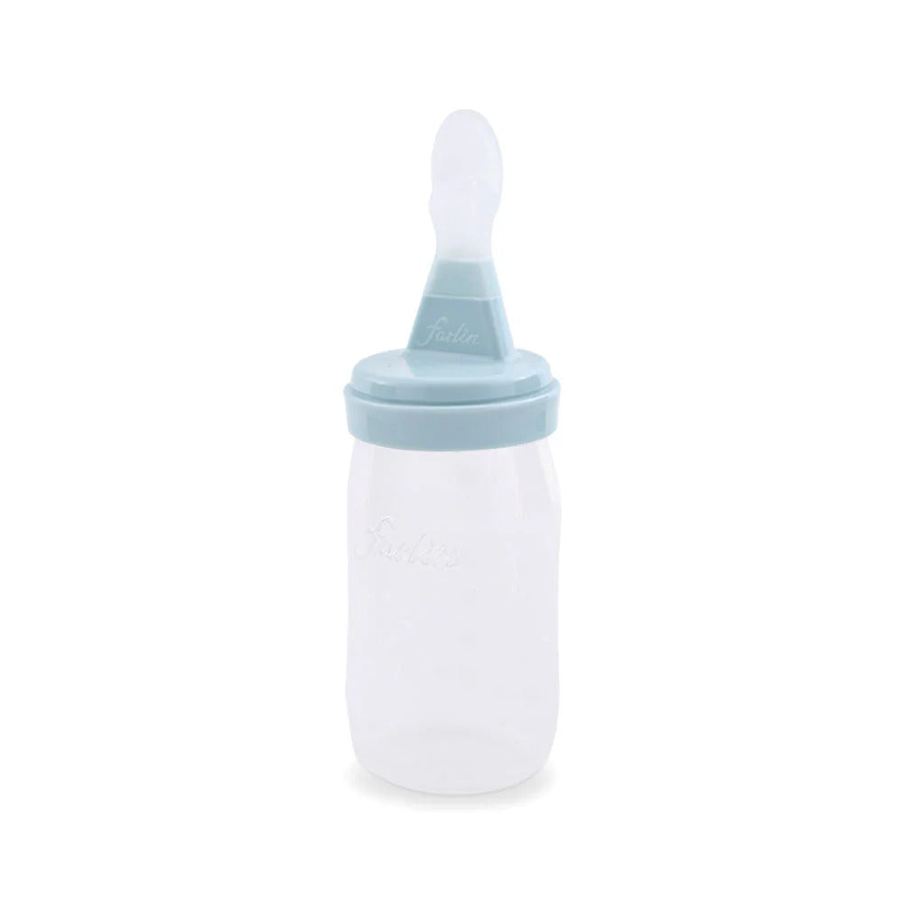 AB-44003-B SQUEEZABLE EASY SPOON FEEDER 180ML - BLUE