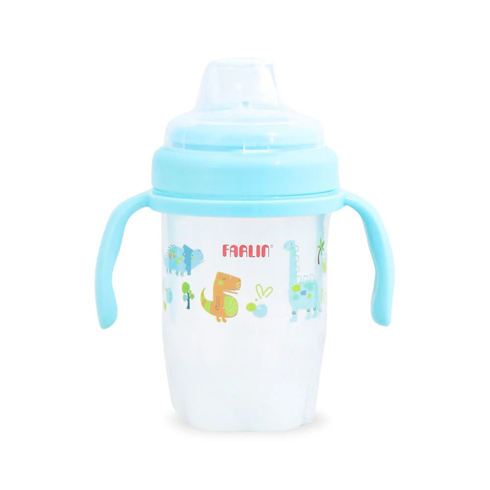 AET-012-B-DRINKING CUP STEP 2-SPOUT 240ML-BLUE