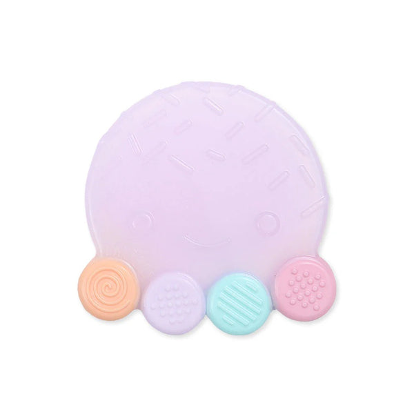 BB-20009 SILICONE GUM SOOTHER - LAVENDAR OCTOPUS