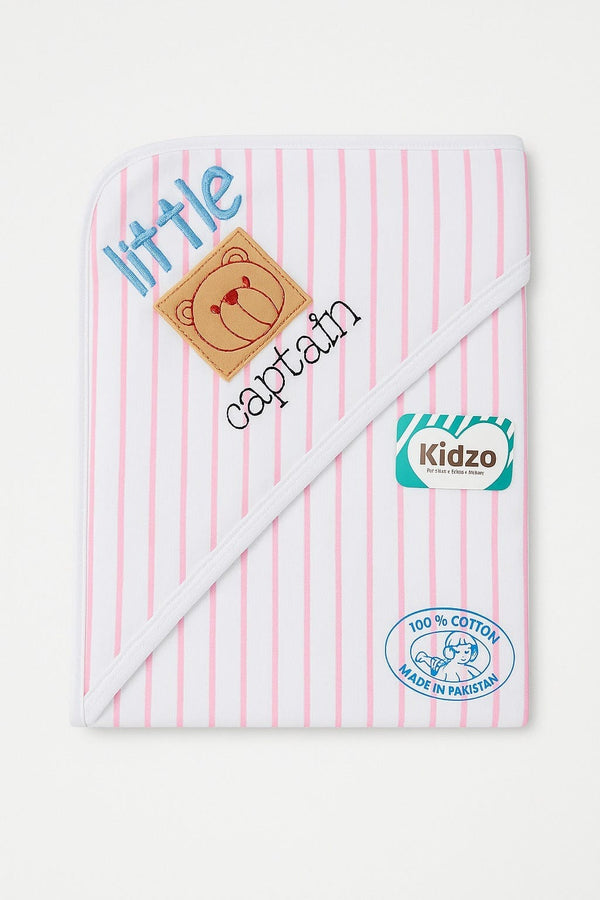 Kidzo Pink Baby Wrapping Sheet | 100% Cotton Soft Newborn Receiving Blanket