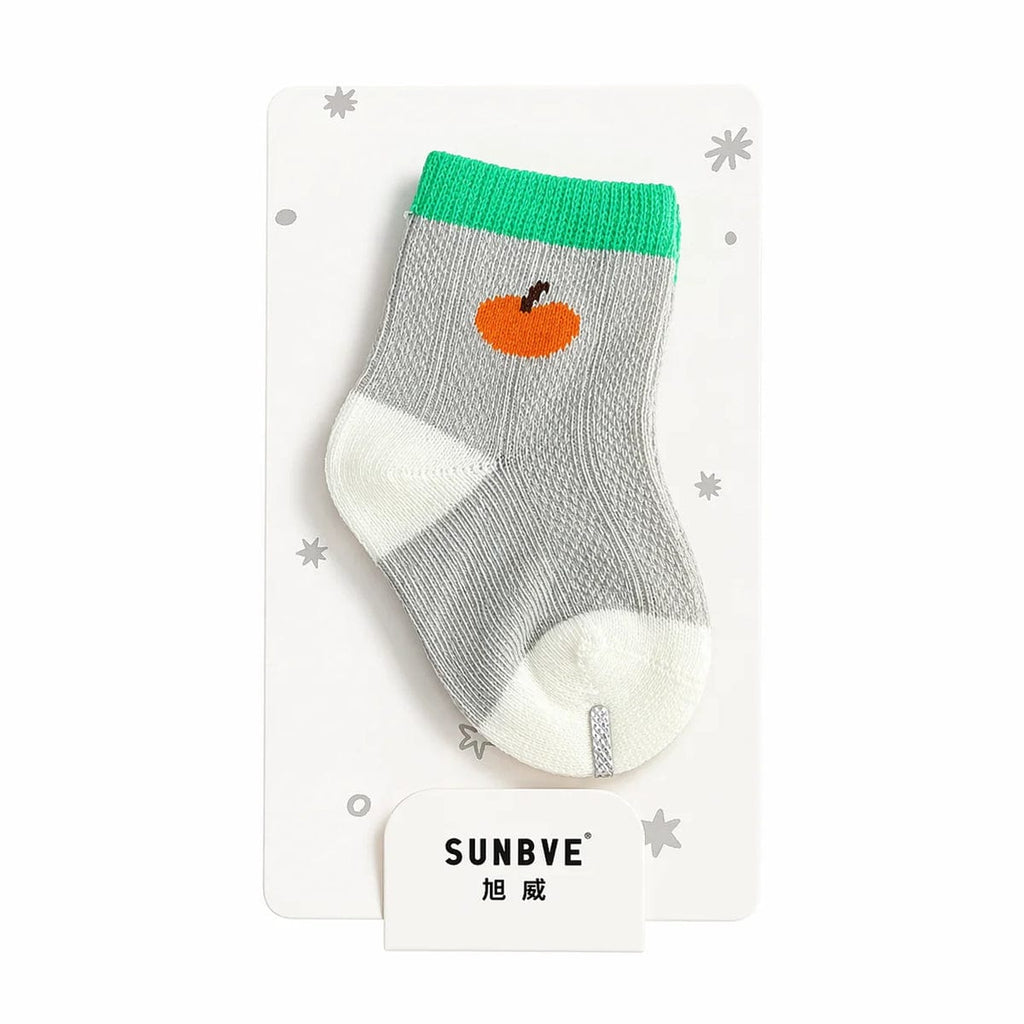 Premium Soft Baby Socks Set (3 Pairs) – Cute & Comfortable Newborn Booties